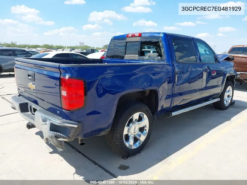 3GCPCREC7EG481929 2014 Chevrolet Silverado 1500 1Lt