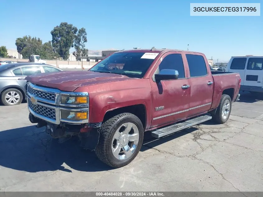 2014 Chevrolet Silverado 1500 1Lz VIN: 3GCUKSEC7EG317996 Lot: 40484028