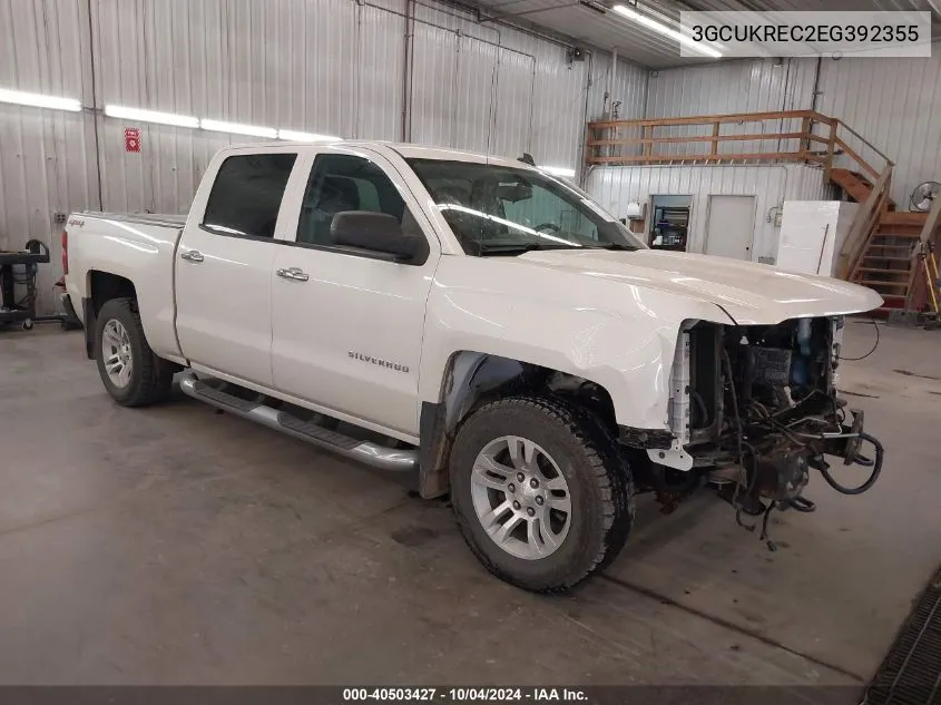 2014 Chevrolet Silverado 1500 1Lt VIN: 3GCUKREC2EG392355 Lot: 40503427