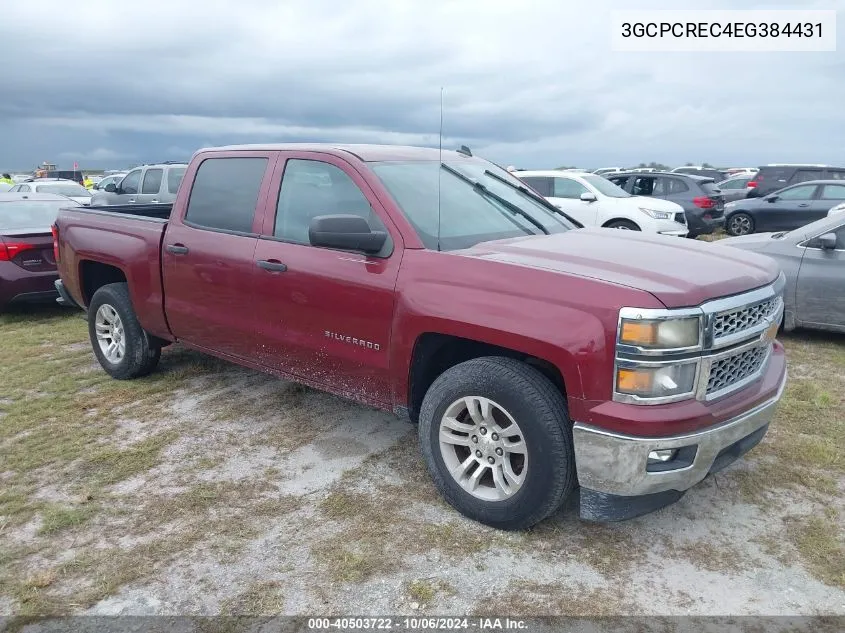 2014 Chevrolet Silverado C1500 Lt VIN: 3GCPCREC4EG384431 Lot: 40503722