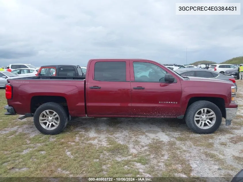 2014 Chevrolet Silverado C1500 Lt VIN: 3GCPCREC4EG384431 Lot: 40503722