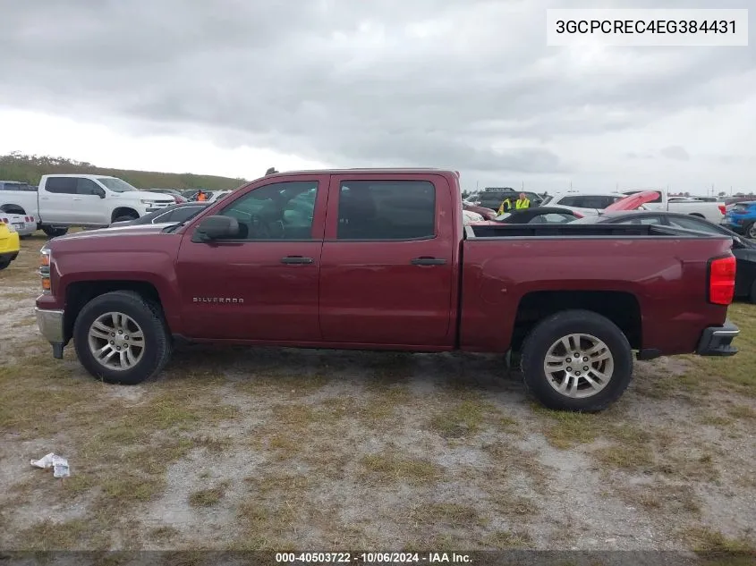 2014 Chevrolet Silverado C1500 Lt VIN: 3GCPCREC4EG384431 Lot: 40503722