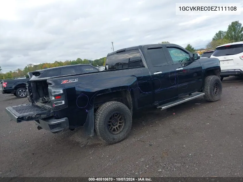 2014 Chevrolet Silverado K1500 Lt VIN: 1GCVKREC0EZ111108 Lot: 40510670