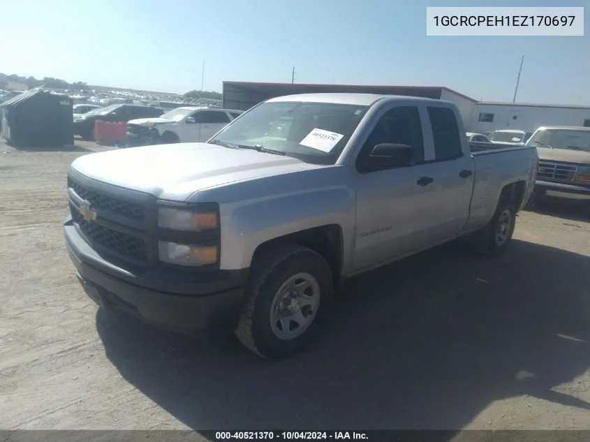 2014 Chevrolet Silverado 1500 Work Truck 1Wt VIN: 1GCRCPEH1EZ170697 Lot: 40521370