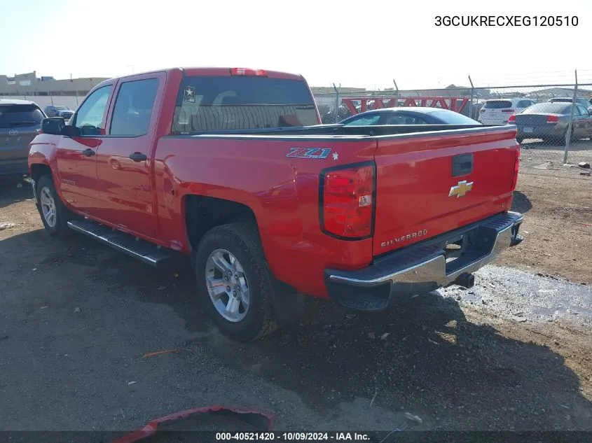 3GCUKRECXEG120510 2014 Chevrolet Silverado 1500 1Lt/2Lt