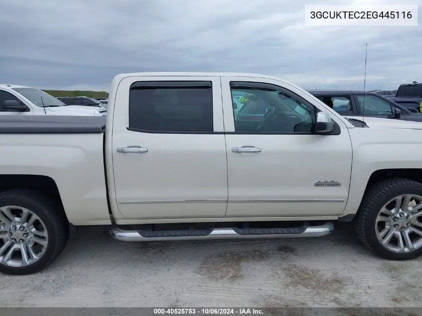 2014 Chevrolet Silverado 1500 K1500 High Country VIN: 3GCUKTEC2EG445116 Lot: 40525753