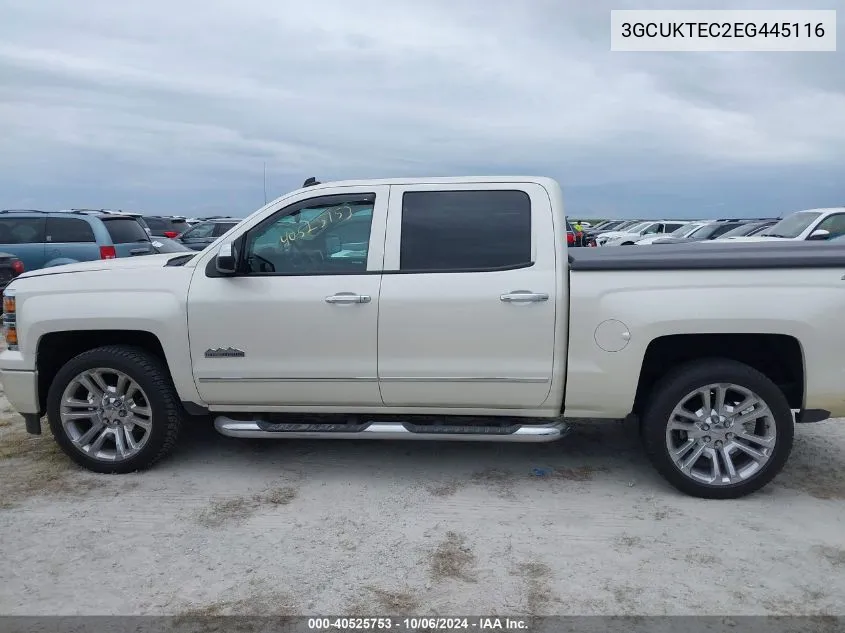 2014 Chevrolet Silverado 1500 K1500 High Country VIN: 3GCUKTEC2EG445116 Lot: 40525753