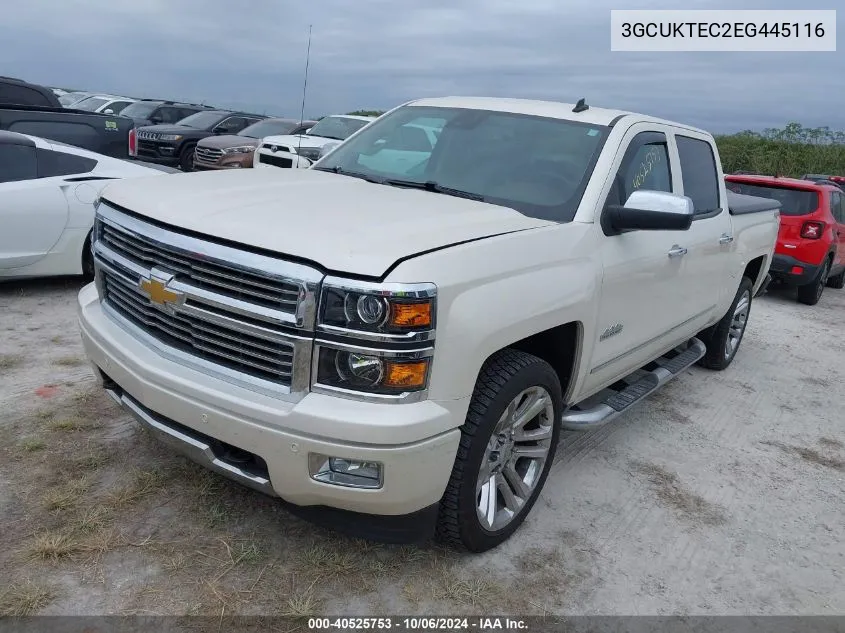 2014 Chevrolet Silverado 1500 K1500 High Country VIN: 3GCUKTEC2EG445116 Lot: 40525753