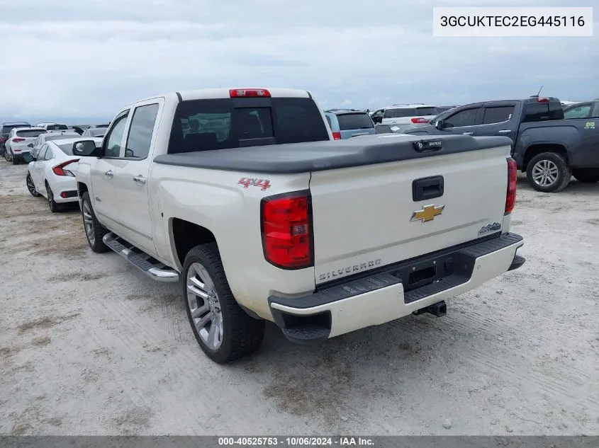 2014 Chevrolet Silverado 1500 K1500 High Country VIN: 3GCUKTEC2EG445116 Lot: 40525753