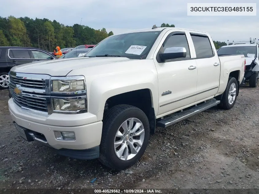 3GCUKTEC3EG485155 2014 Chevrolet Silverado 1500 High Country