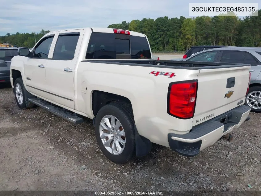 2014 Chevrolet Silverado 1500 High Country VIN: 3GCUKTEC3EG485155 Lot: 40529562