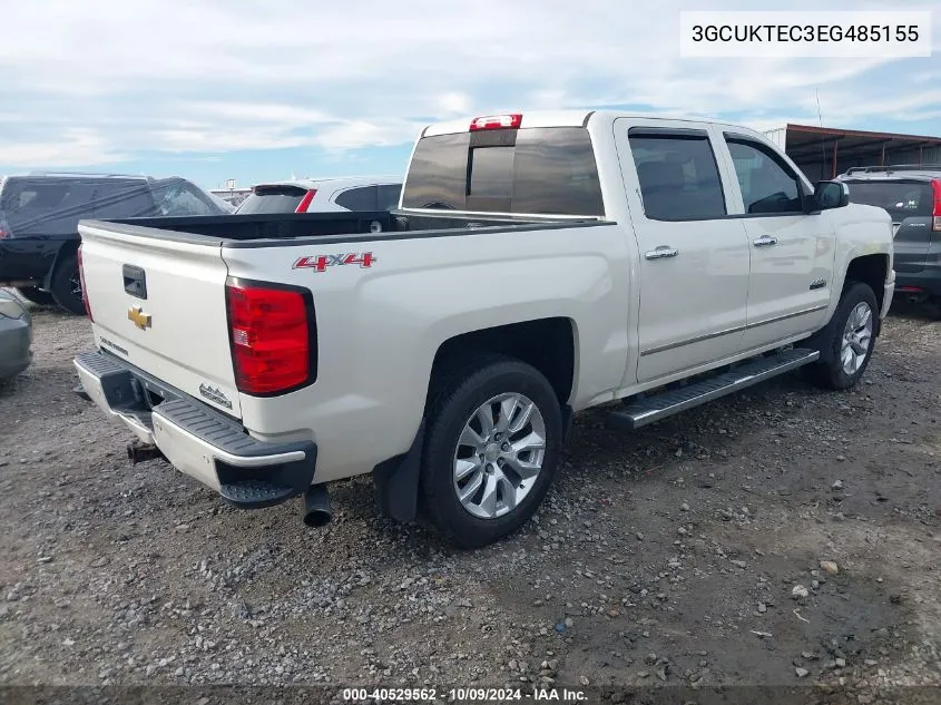 2014 Chevrolet Silverado 1500 High Country VIN: 3GCUKTEC3EG485155 Lot: 40529562