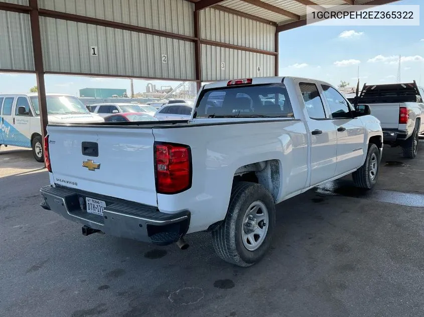 2014 Chevrolet Silverado C1500 VIN: 1GCRCPEH2EZ365322 Lot: 40544062