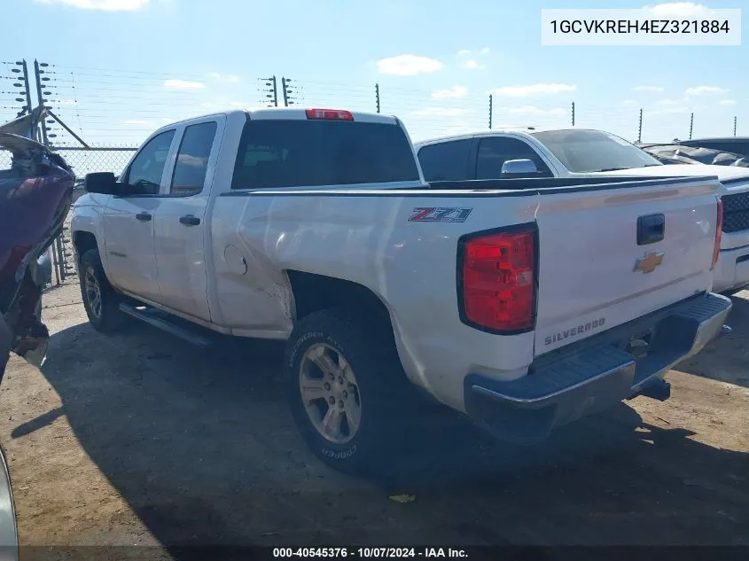 1GCVKREH4EZ321884 2014 Chevrolet Silverado 1500 2Lt