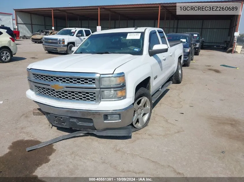 2014 Chevrolet Silverado C1500 Lt VIN: 1GCRCREC3EZ260689 Lot: 40551381