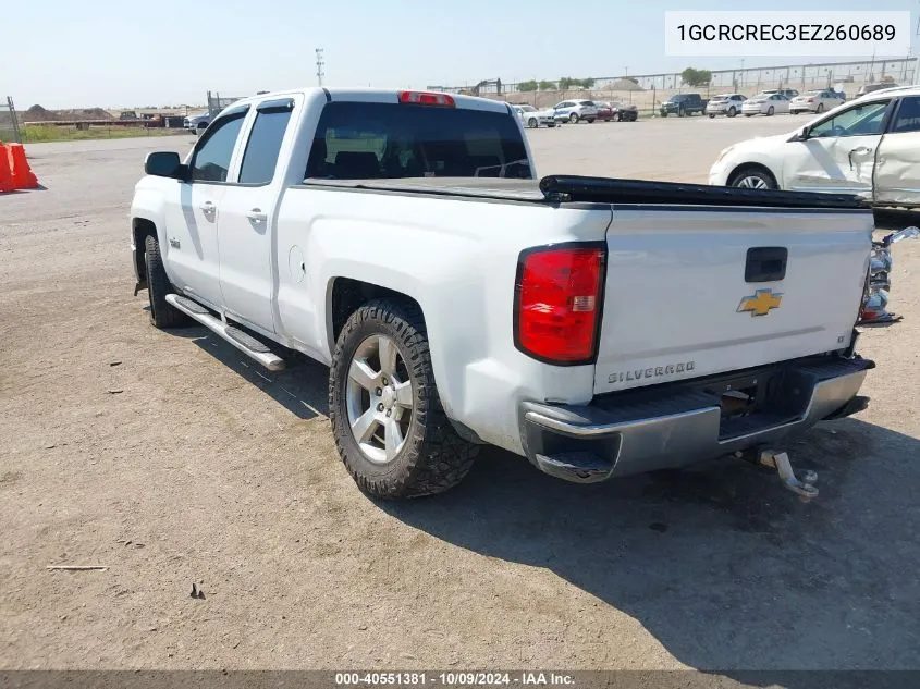 2014 Chevrolet Silverado C1500 Lt VIN: 1GCRCREC3EZ260689 Lot: 40551381