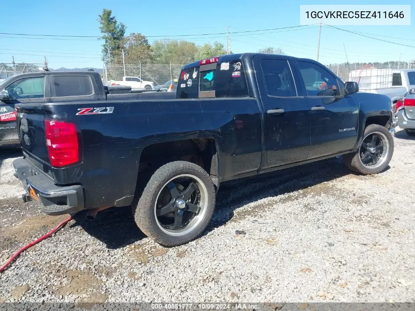 2014 Chevrolet Silverado 1500 2Lt VIN: 1GCVKREC5EZ411646 Lot: 40551777