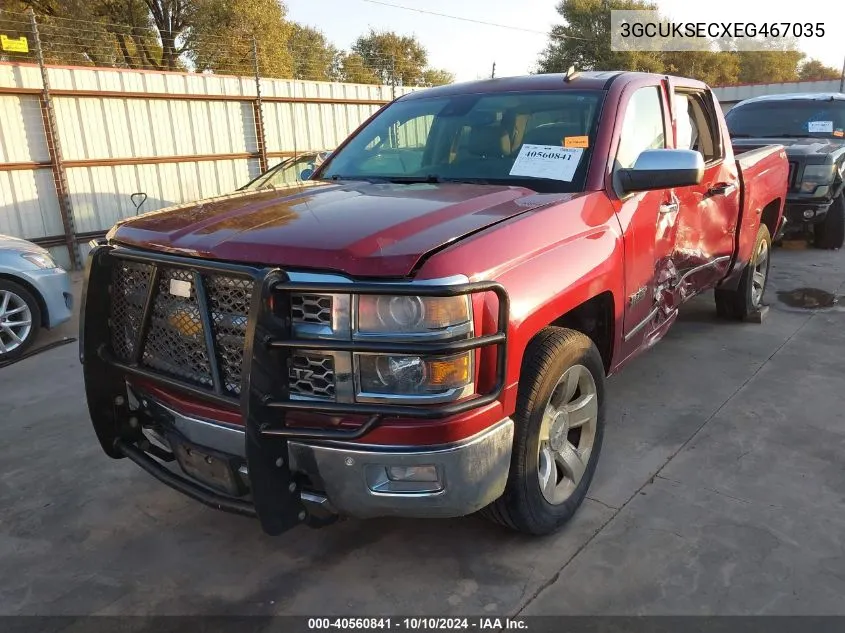 2014 Chevrolet Silverado 1500 1Lz VIN: 3GCUKSECXEG467035 Lot: 40560841