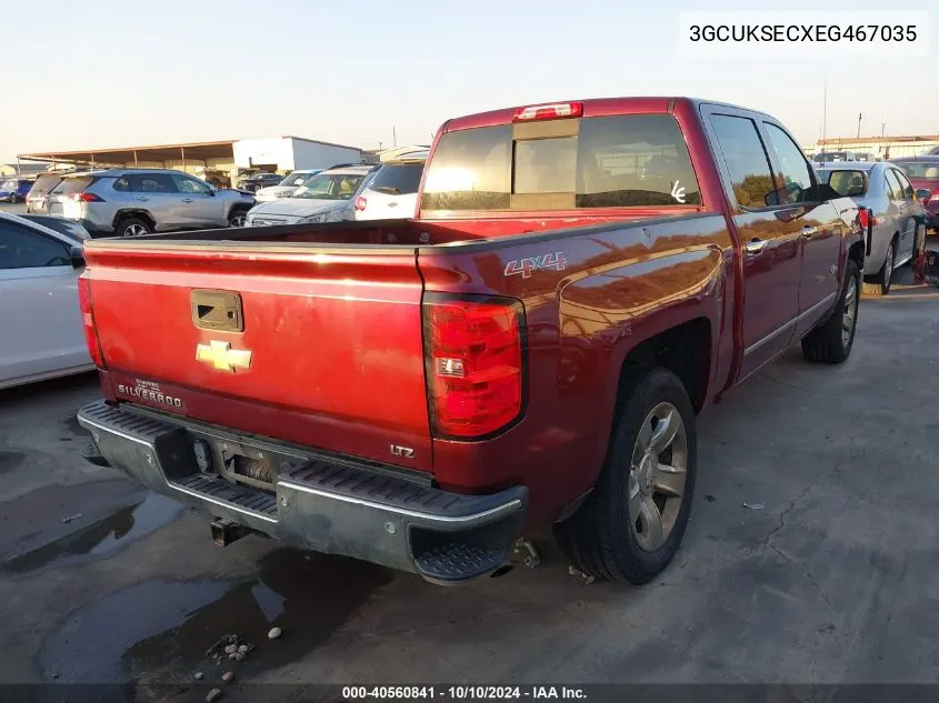 2014 Chevrolet Silverado 1500 1Lz VIN: 3GCUKSECXEG467035 Lot: 40560841