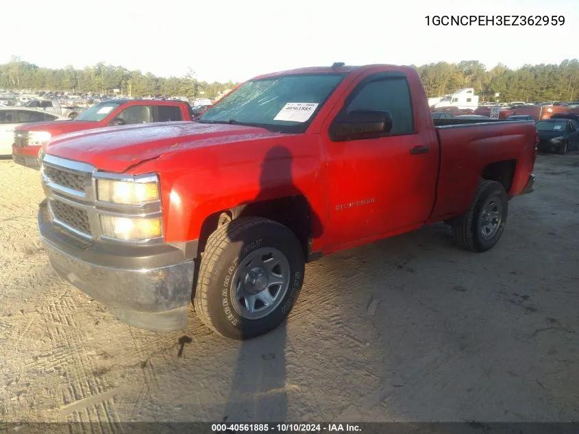 2014 Chevrolet Silverado 1500 Work Truck 2Wt VIN: 1GCNCPEH3EZ362959 Lot: 40561885