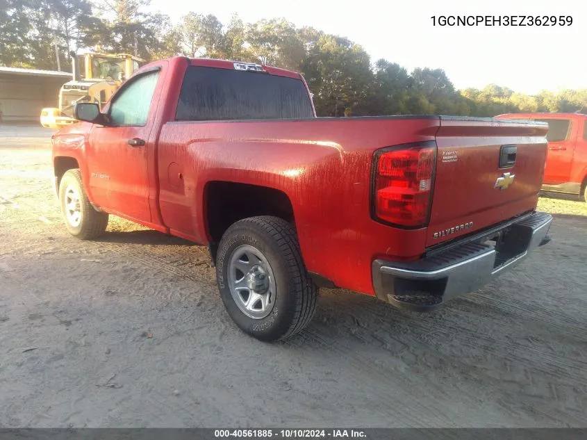 2014 Chevrolet Silverado 1500 Work Truck 2Wt VIN: 1GCNCPEH3EZ362959 Lot: 40561885