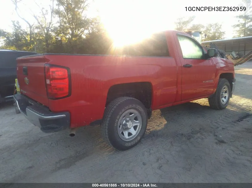 1GCNCPEH3EZ362959 2014 Chevrolet Silverado 1500 Work Truck 2Wt