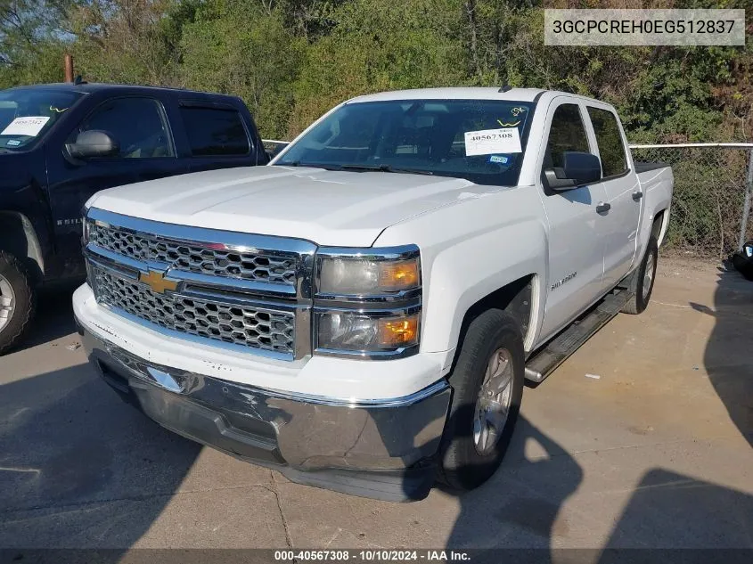 2014 Chevrolet Silverado 1500 1Lt VIN: 3GCPCREH0EG512837 Lot: 40567308