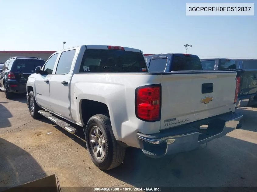 2014 Chevrolet Silverado 1500 1Lt VIN: 3GCPCREH0EG512837 Lot: 40567308