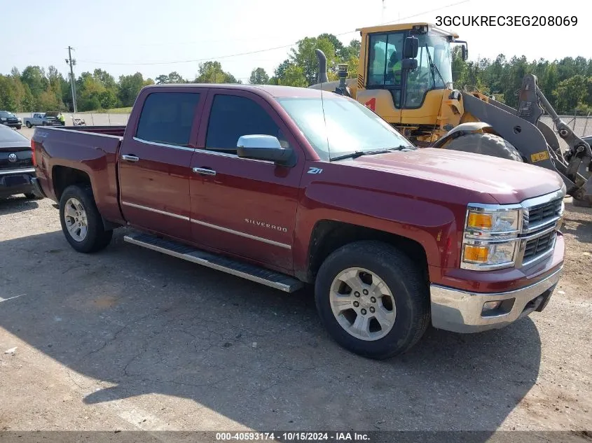 2014 Chevrolet Silverado 1500 2Lt VIN: 3GCUKREC3EG208069 Lot: 40593174