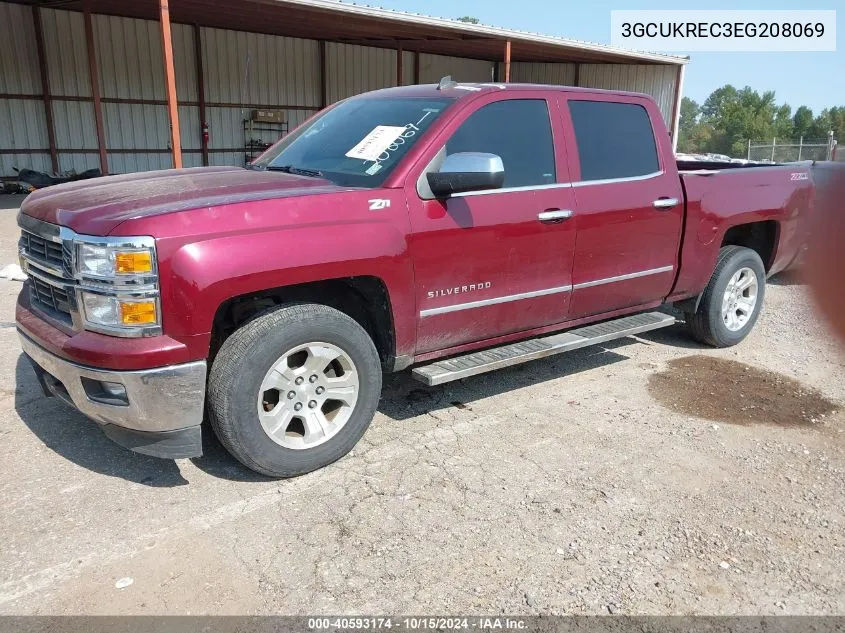 2014 Chevrolet Silverado 1500 2Lt VIN: 3GCUKREC3EG208069 Lot: 40593174