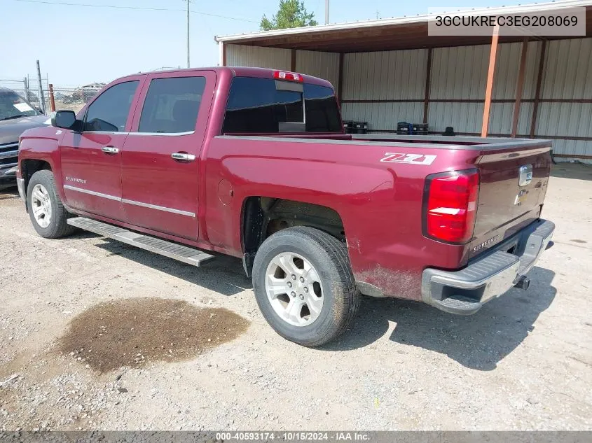 2014 Chevrolet Silverado 1500 2Lt VIN: 3GCUKREC3EG208069 Lot: 40593174