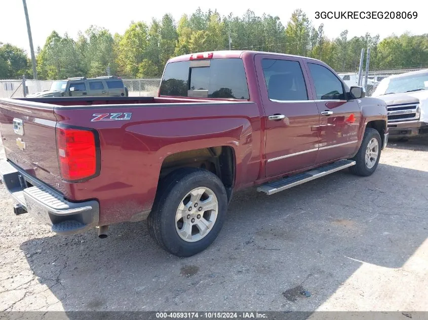 2014 Chevrolet Silverado 1500 2Lt VIN: 3GCUKREC3EG208069 Lot: 40593174