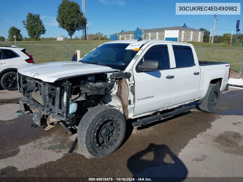 2014 Chevrolet Silverado 1500 1Lt VIN: 3GCUKREC4EG490982 Lot: 40618475