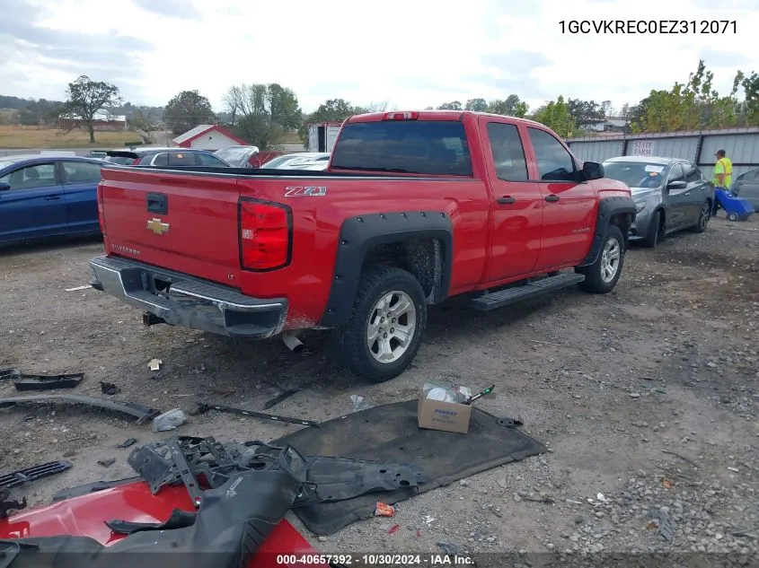 2014 Chevrolet Silverado 1500 2Lt VIN: 1GCVKREC0EZ312071 Lot: 40657392