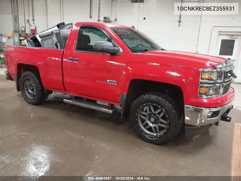 2014 Chevrolet Silverado 1500 2Lt VIN: 1GCNKREC8EZ355931 Lot: 40663957