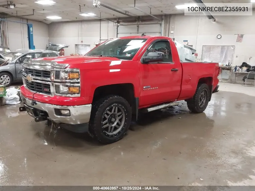 2014 Chevrolet Silverado 1500 2Lt VIN: 1GCNKREC8EZ355931 Lot: 40663957