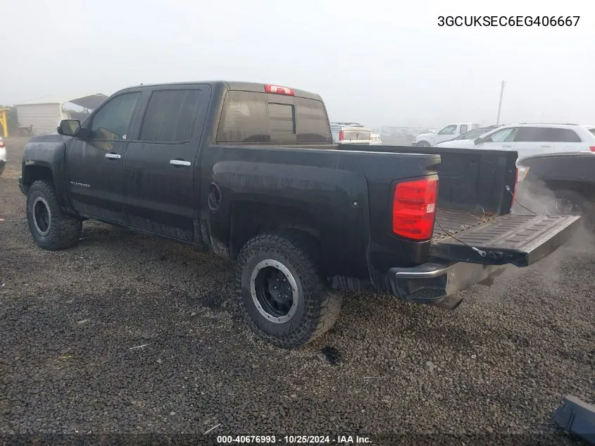 2014 Chevrolet Silverado 1500 Ltz VIN: 3GCUKSEC6EG406667 Lot: 40676993