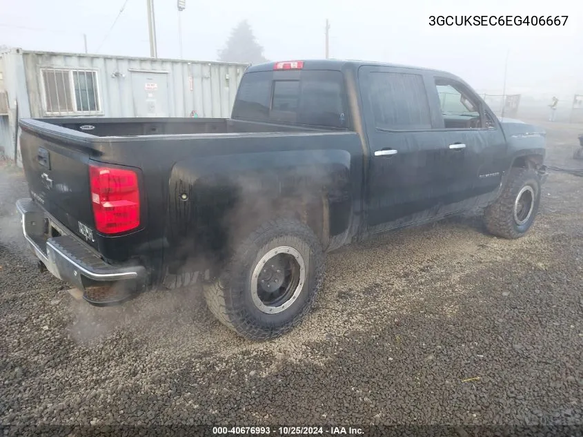 2014 Chevrolet Silverado 1500 Ltz VIN: 3GCUKSEC6EG406667 Lot: 40676993