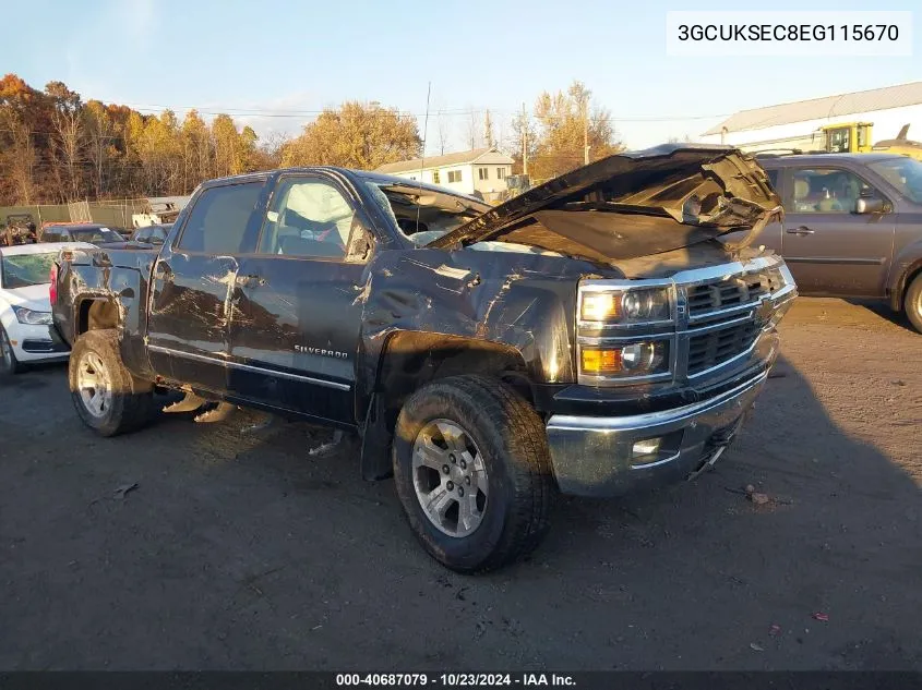 2014 Chevrolet Silverado 1500 Ltz VIN: 3GCUKSEC8EG115670 Lot: 40687079