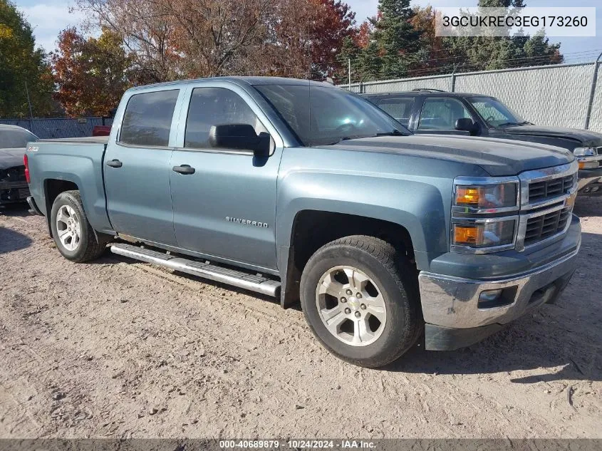 2014 Chevrolet Silverado 1500 2Lt VIN: 3GCUKREC3EG173260 Lot: 40689879