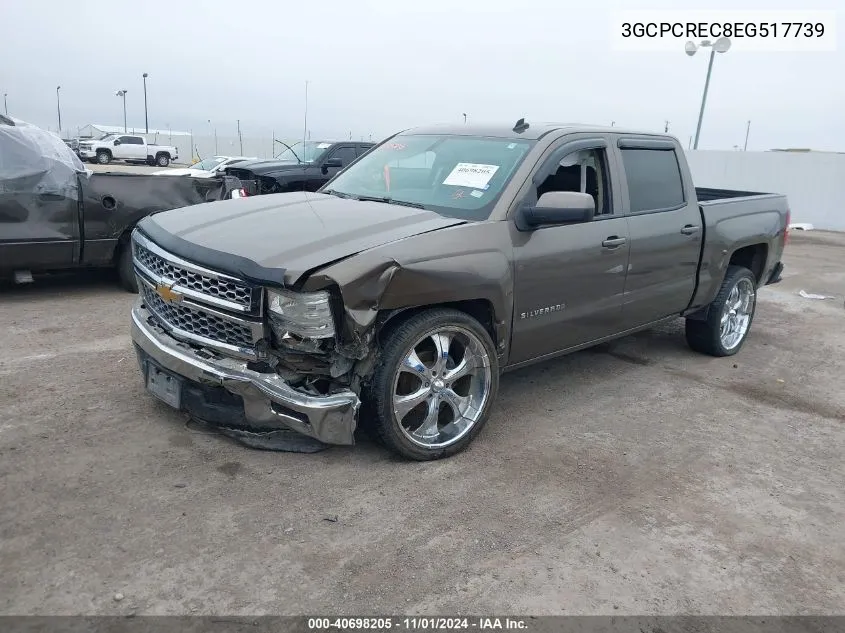 2014 Chevrolet Silverado 1500 1Lt VIN: 3GCPCREC8EG517739 Lot: 40698205