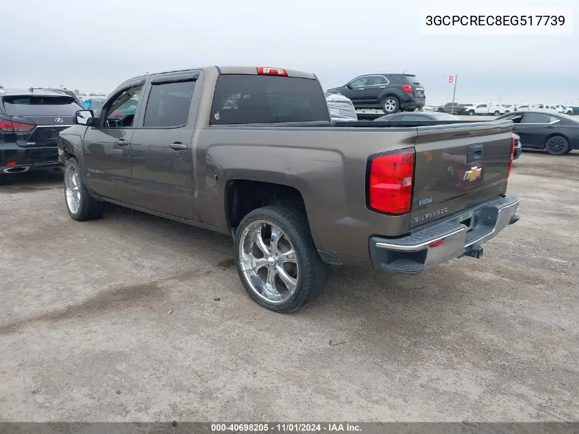 2014 Chevrolet Silverado 1500 1Lt VIN: 3GCPCREC8EG517739 Lot: 40698205