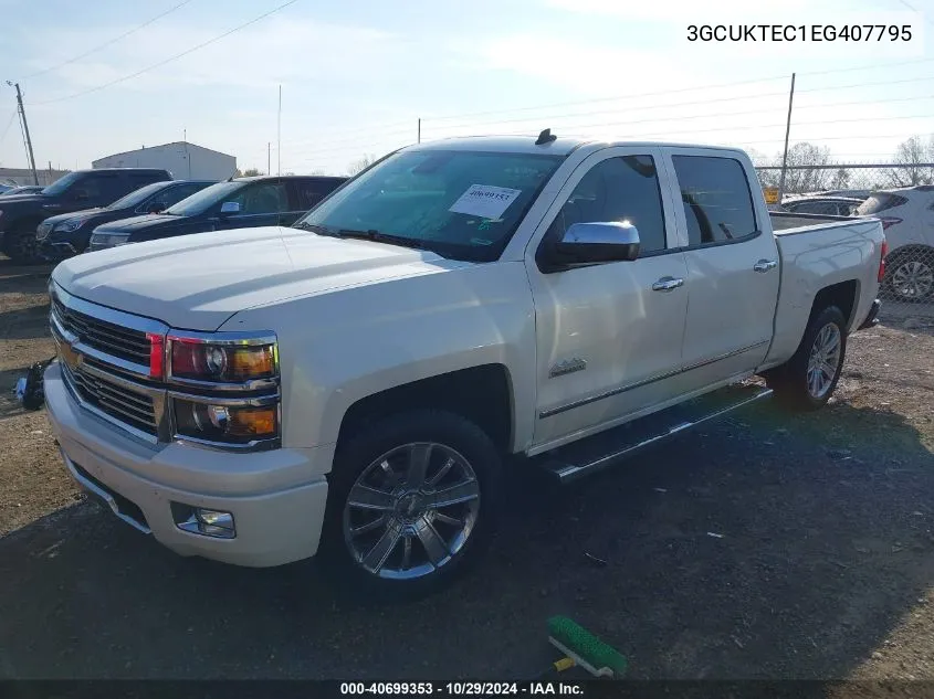 2014 Chevrolet Silverado 1500 High Country VIN: 3GCUKTEC1EG407795 Lot: 40699353