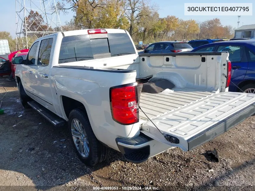 2014 Chevrolet Silverado 1500 High Country VIN: 3GCUKTEC1EG407795 Lot: 40699353