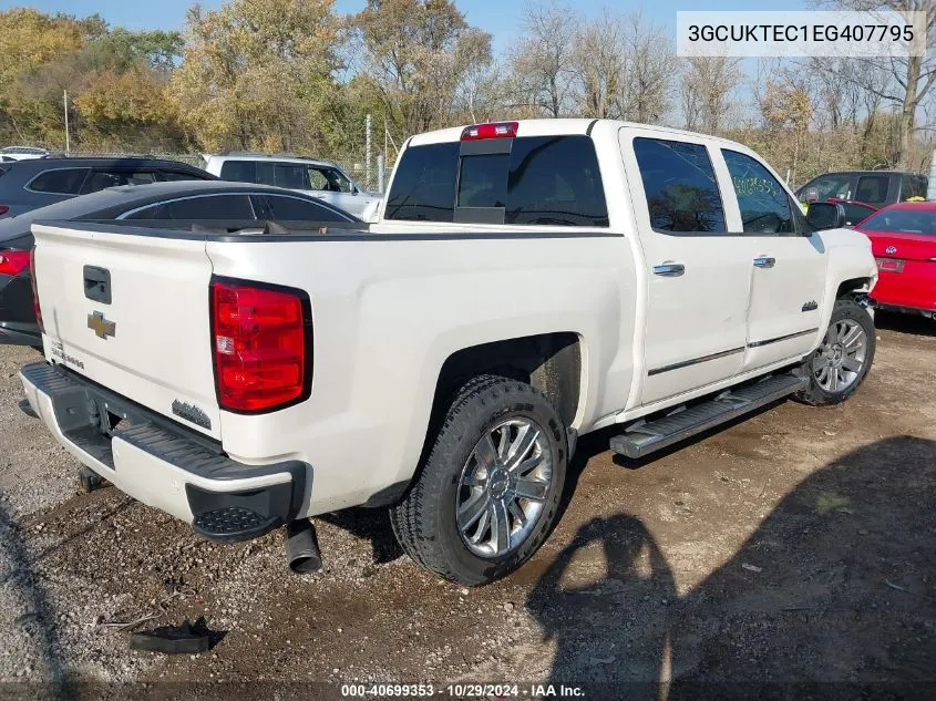 2014 Chevrolet Silverado 1500 High Country VIN: 3GCUKTEC1EG407795 Lot: 40699353