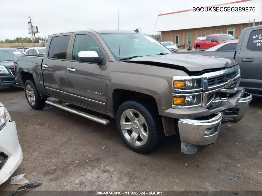 2014 Chevrolet Silverado 1500 2Lz VIN: 3GCUKSEC5EG389876 Lot: 40740016