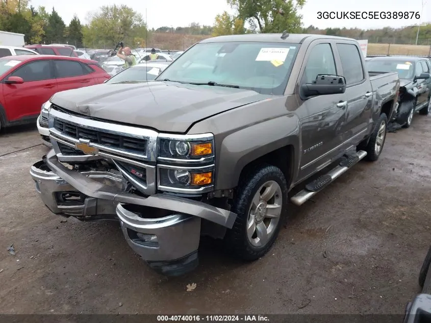 2014 Chevrolet Silverado 1500 2Lz VIN: 3GCUKSEC5EG389876 Lot: 40740016