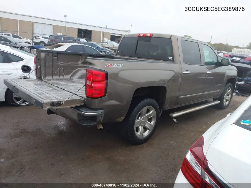 2014 Chevrolet Silverado 1500 2Lz VIN: 3GCUKSEC5EG389876 Lot: 40740016