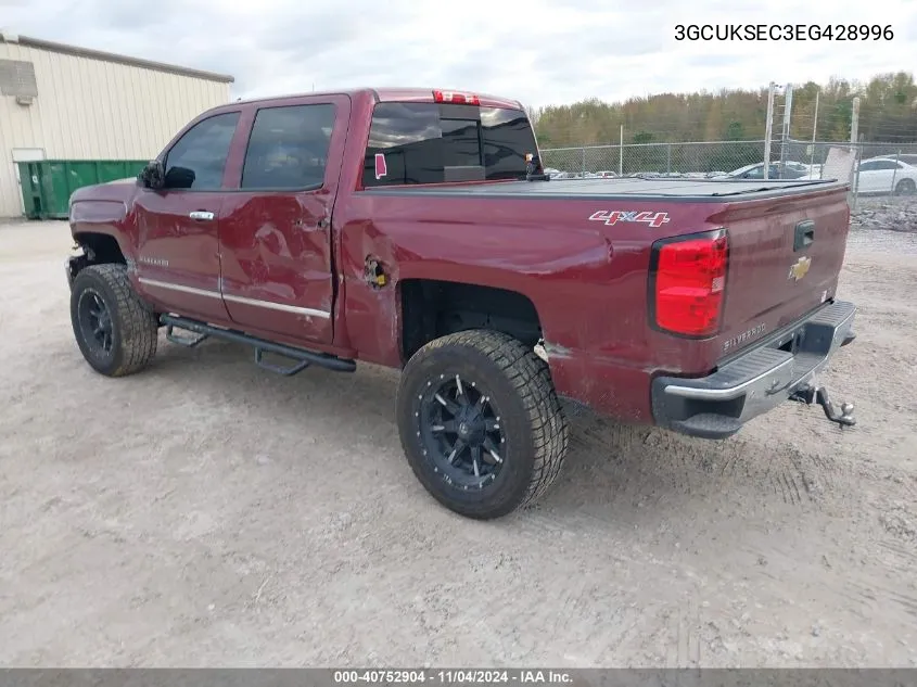 2014 Chevrolet Silverado 1500 1Lz VIN: 3GCUKSEC3EG428996 Lot: 40752904