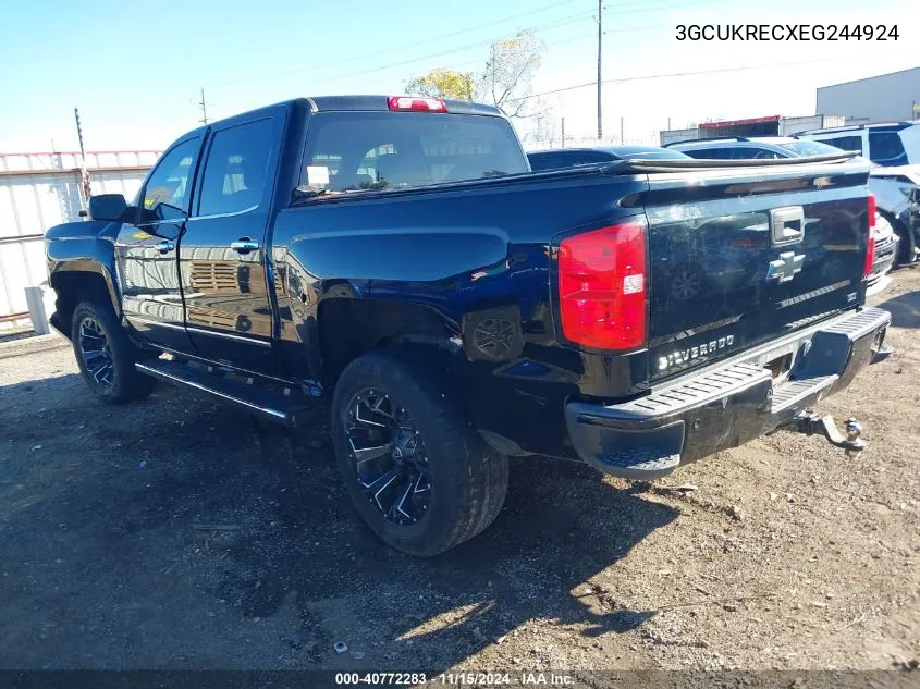 2014 Chevrolet Silverado 1500 1Lt VIN: 3GCUKRECXEG244924 Lot: 40772283